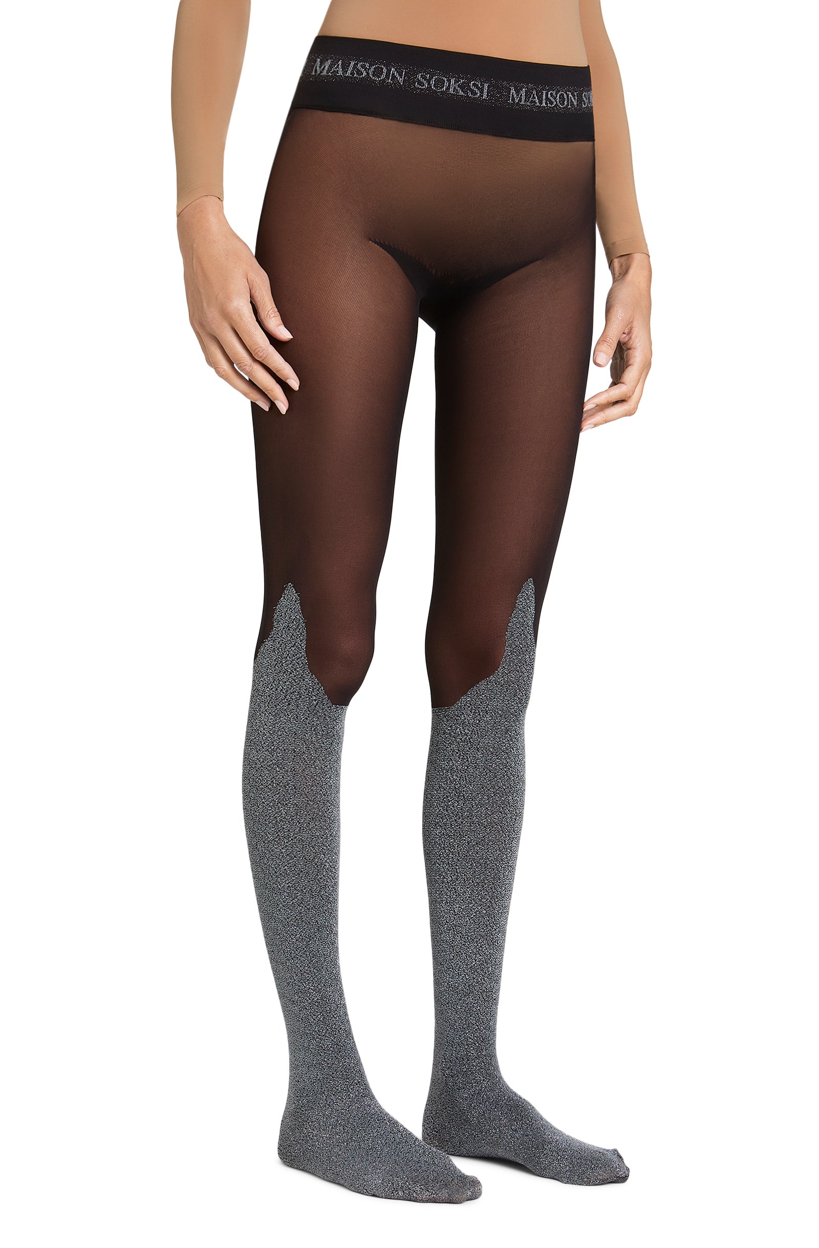 Omen – Silver, Black Tights