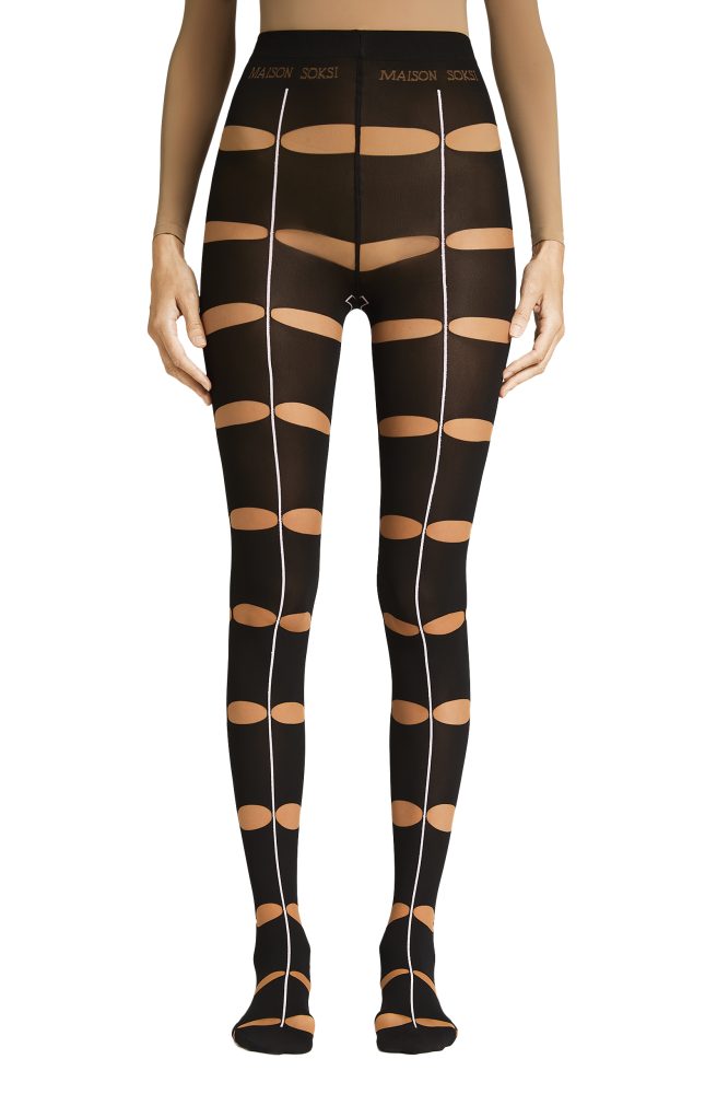 Party Girl – Black, Nude, Pink Tights