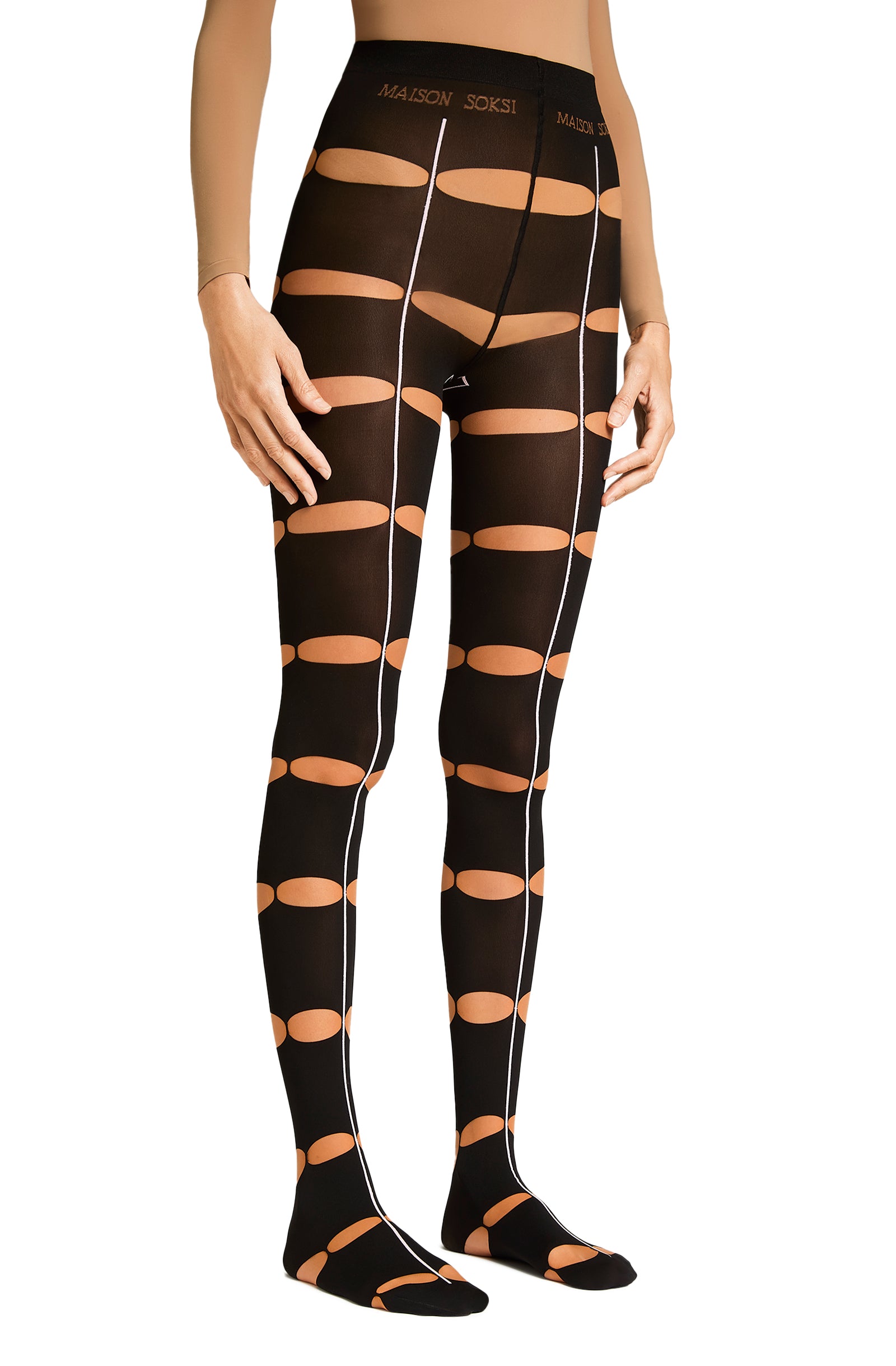 Party Girl – Black, Nude, Pink Tights