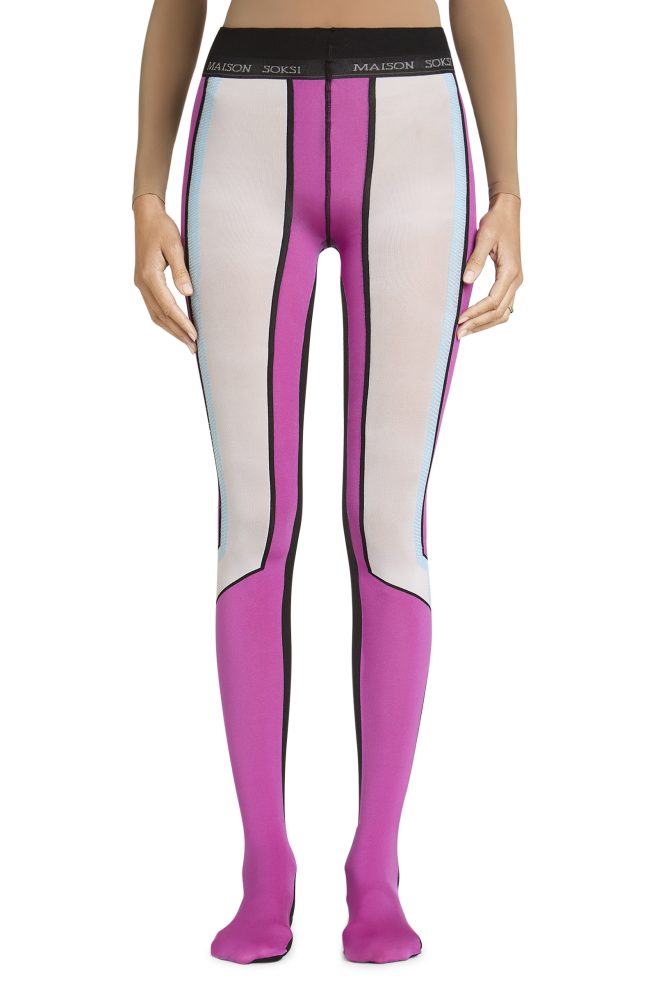 Rave Soul – White, Pink Tights