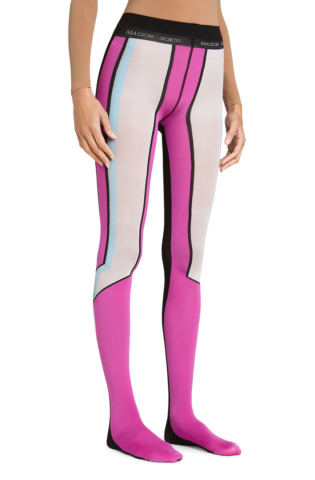 Rave Soul – White, Pink Tights