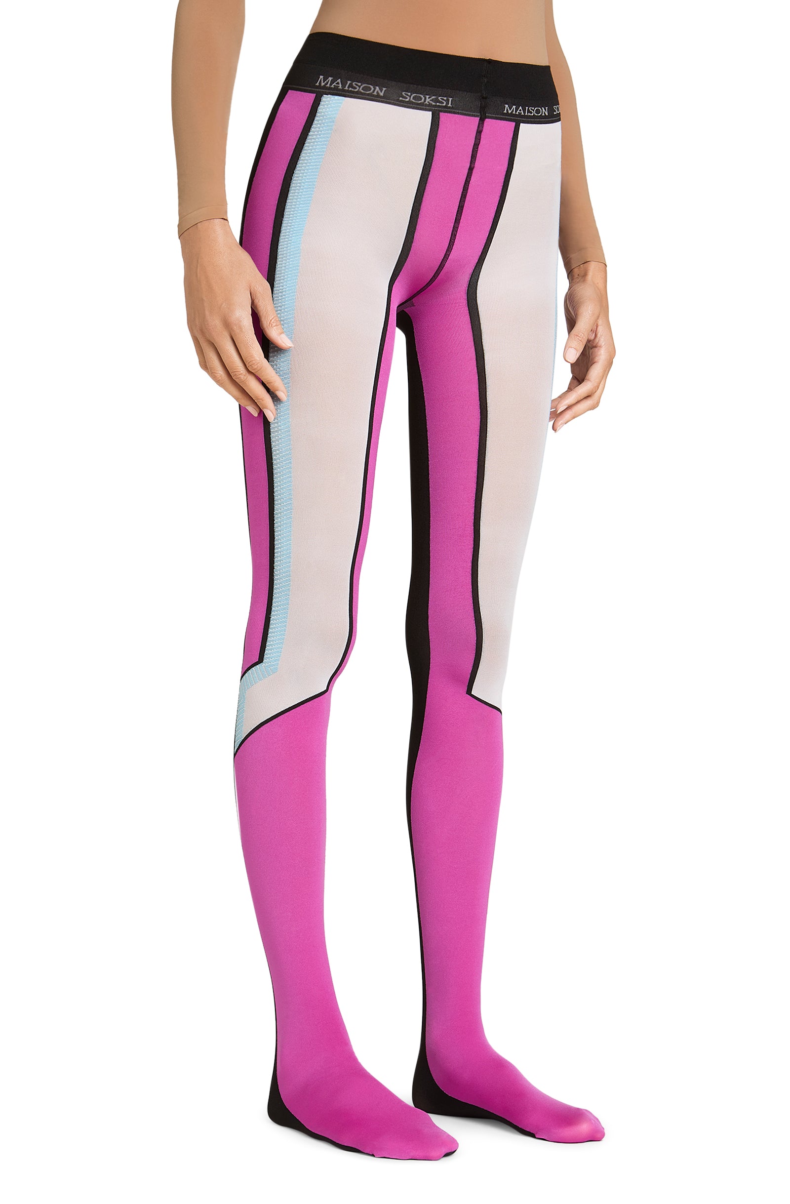 Rave Soul – White, Pink Tights