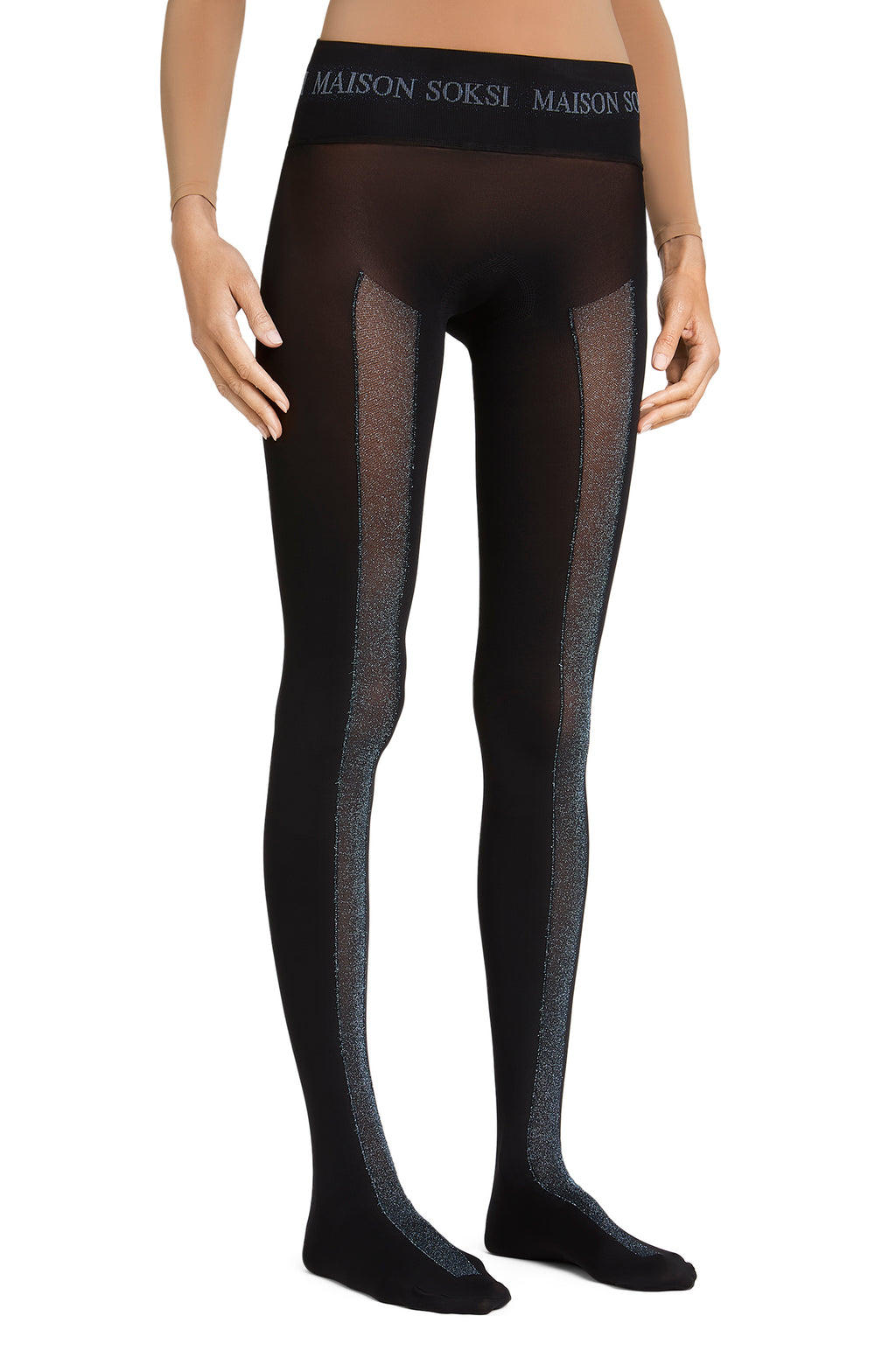Rinzen – Light Blue, Black Tights