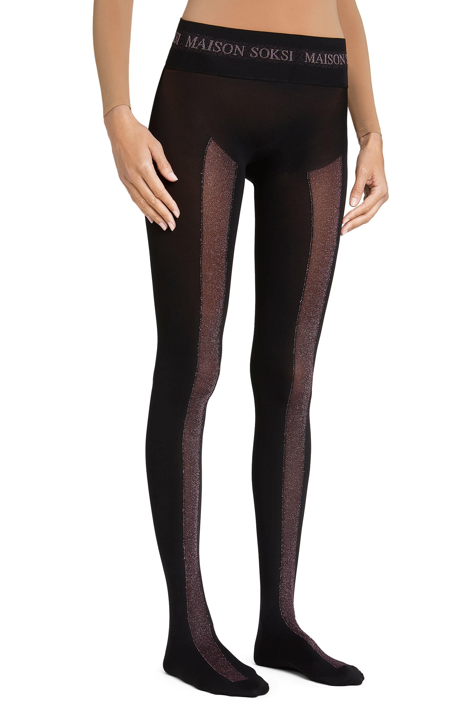 Rinzen – Pink, Black Tights