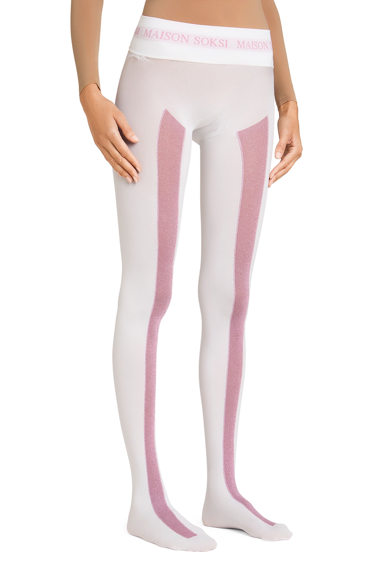 Rinzen – Pink, White Tights