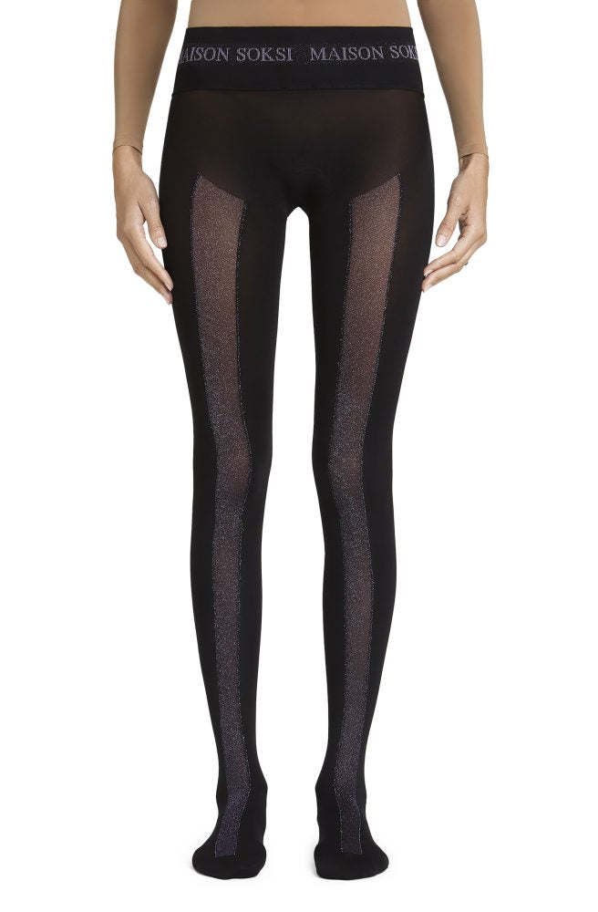 Rinzen – Purple, Black Tights