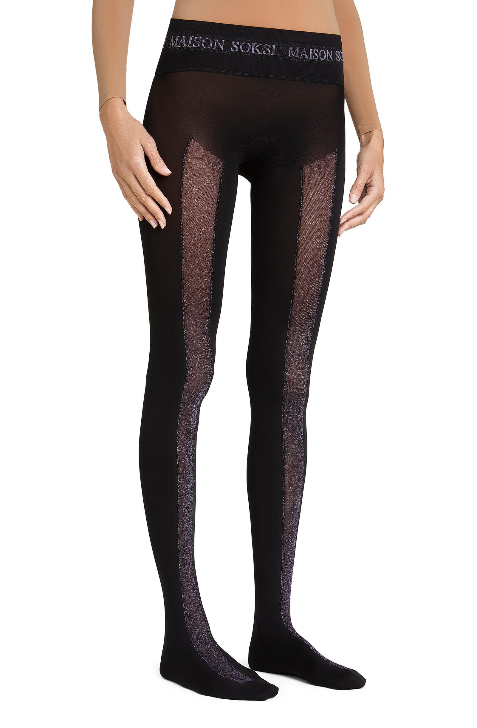 Rinzen – Purple, Black Tights
