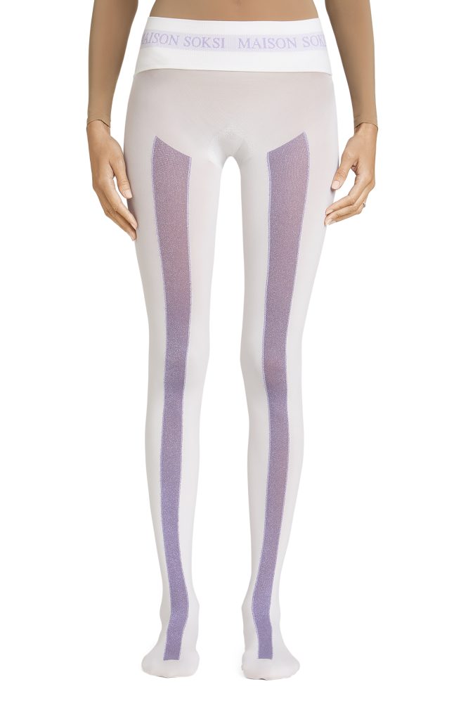 Rinzen – Purple, White Tights