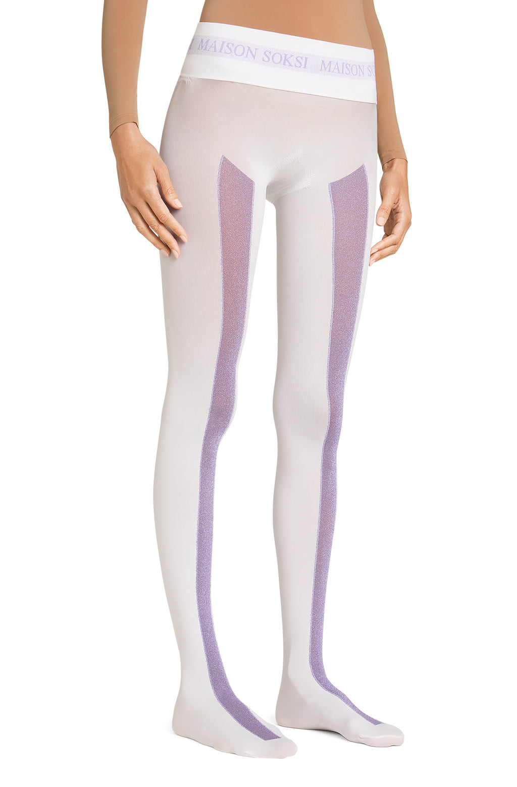 Rinzen – Purple, White Tights