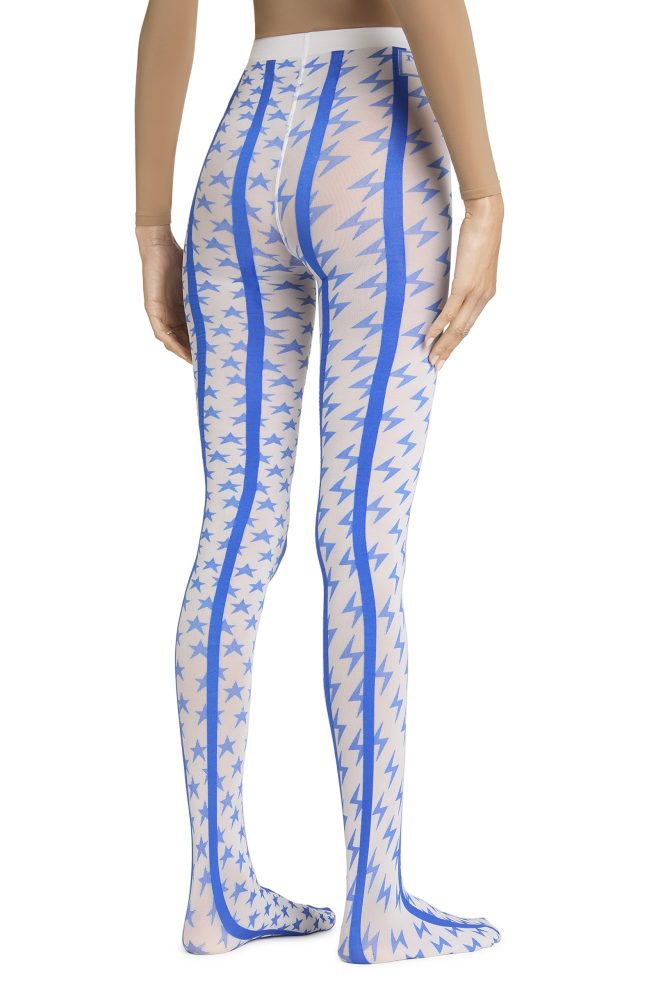 Stardust – Blue, White Tights