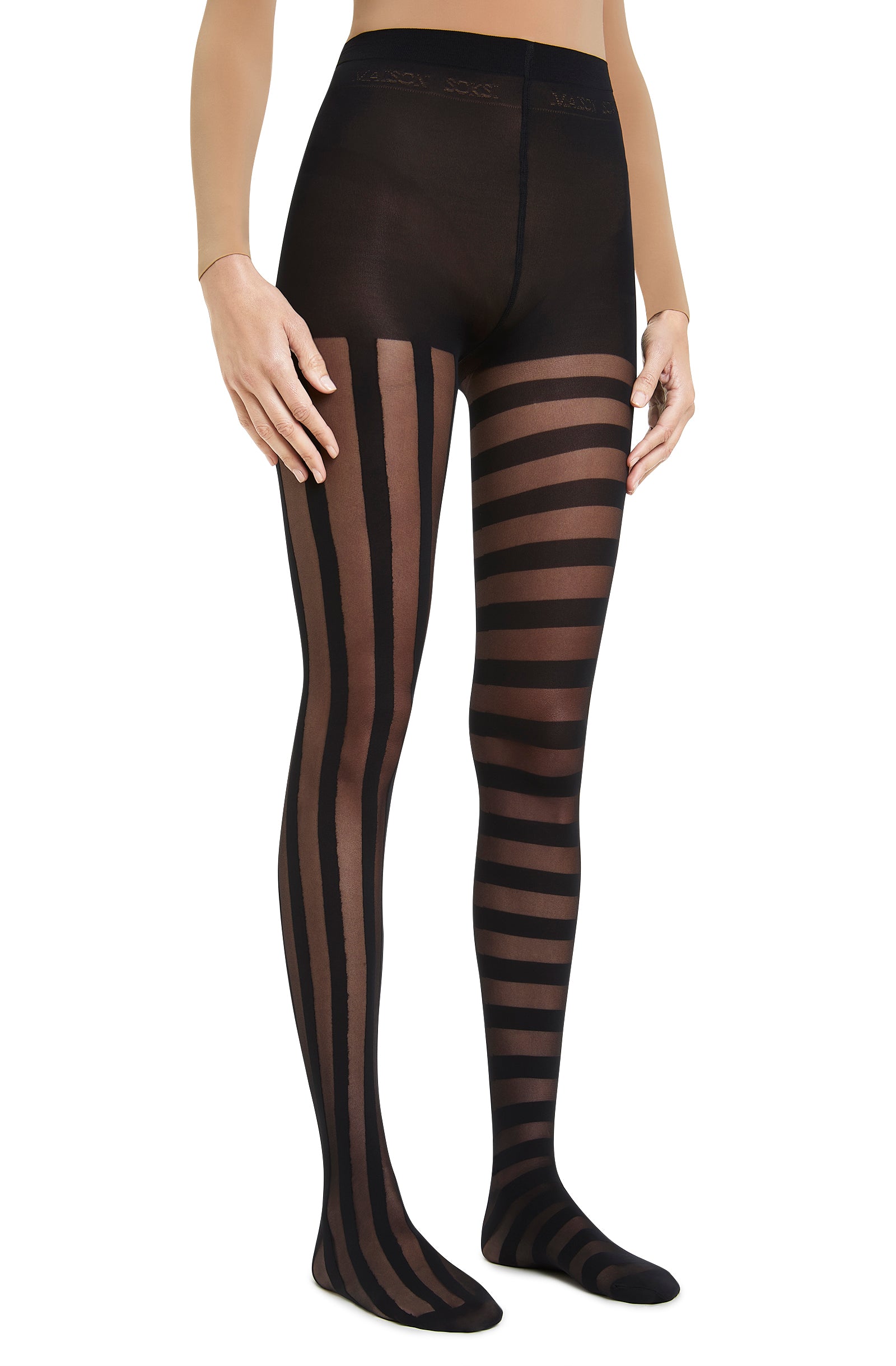 Stripes – Black Tights
