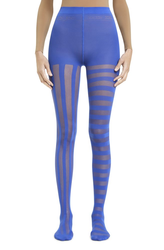 Stripes – Electric Blue Tights