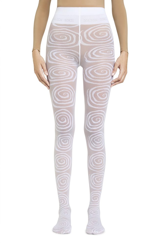 Super Wormhole – Optic White Tights
