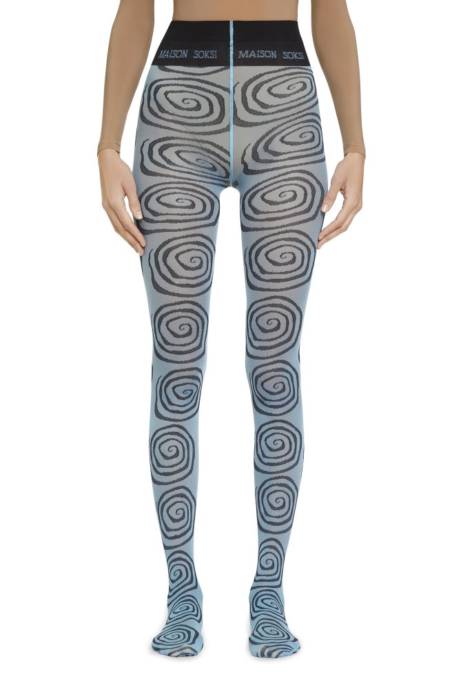 Super Wormhole – Blue Denim Tights