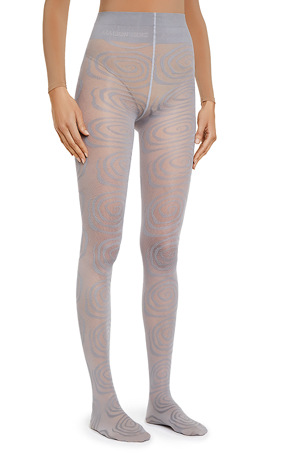 Super Wormhole – Light Grey Tights