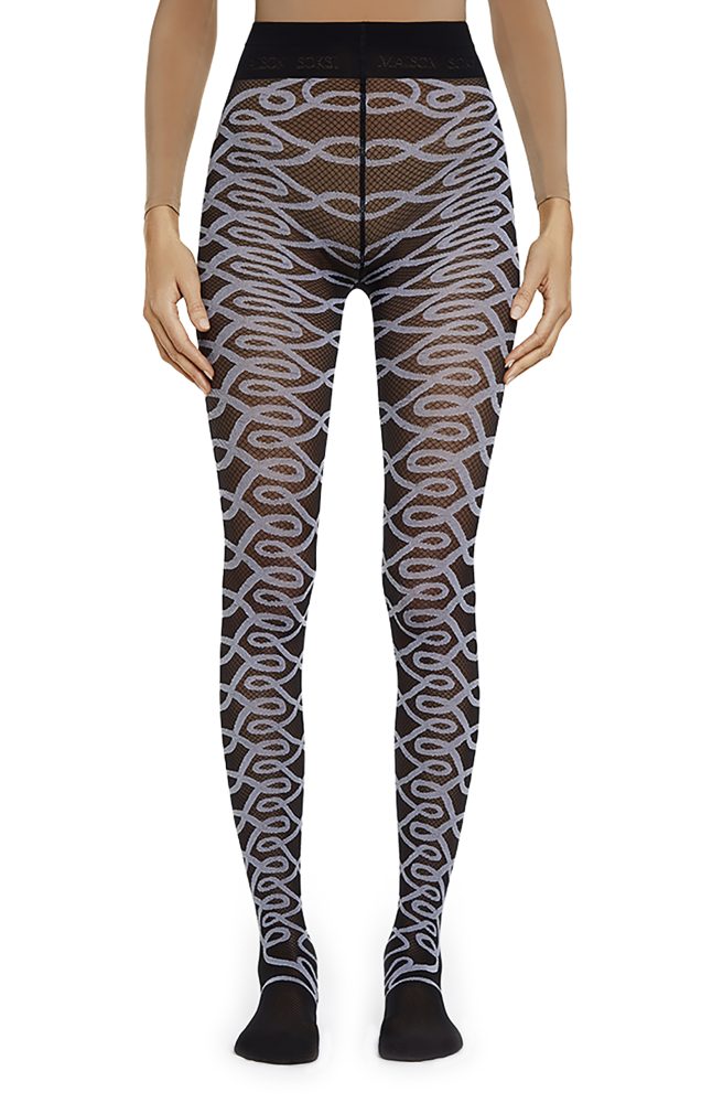 Swimming – Black, White Tights