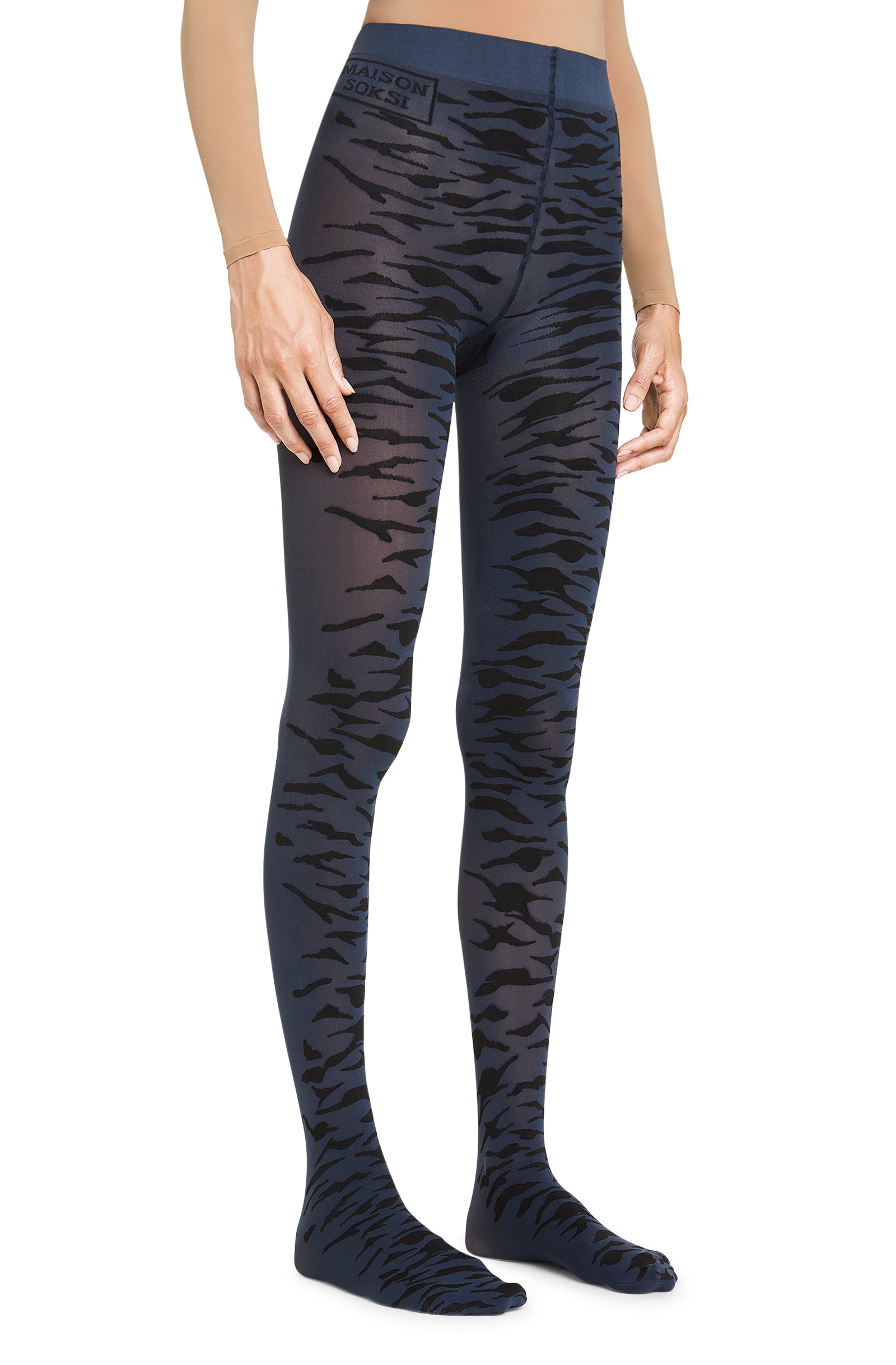 Zebra Eye – Night blue Tights