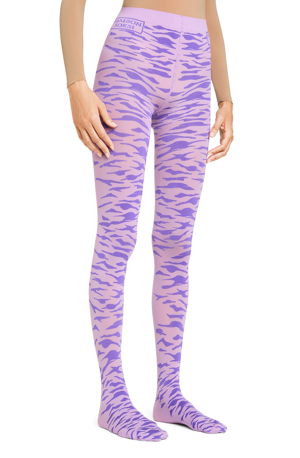 Zebra Eye – Purple, Pink Tights